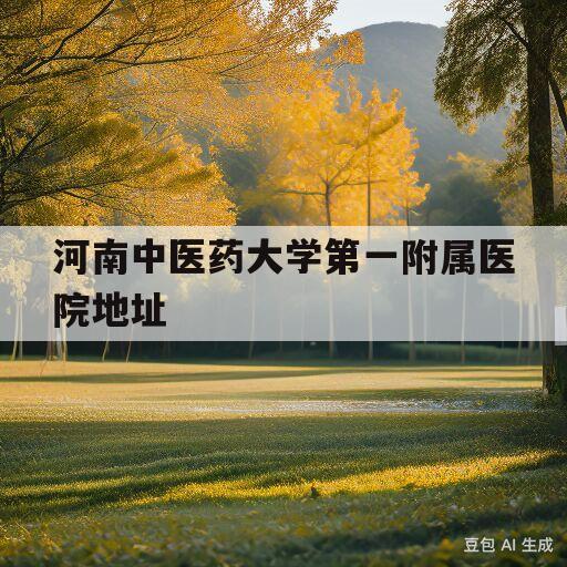 河南中医药大学第一附属医院地址